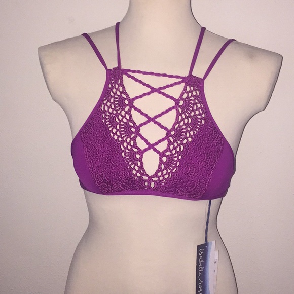 Isabella Rose Other - NWT Isabella Rose magenta knit bikini top size S